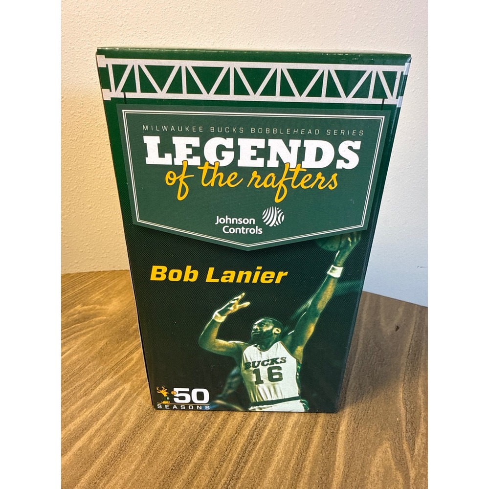 Milwaukee Bucks Bobblehead Bob Lanier Green New Legends of the Rafters 2017 NBA